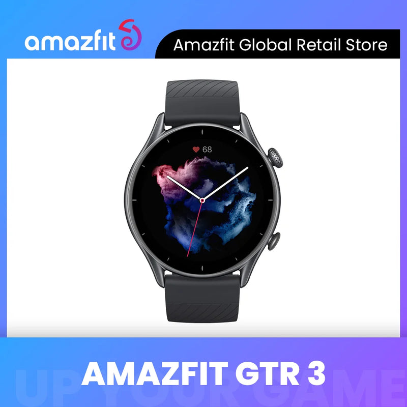 Smartwatch Amazfit GTR 3 GTR3 GTR-3 Smartwatch Classic Navigation Crown Alexa Built-in Smart Watch 21 Day Battery Life for Android iOS