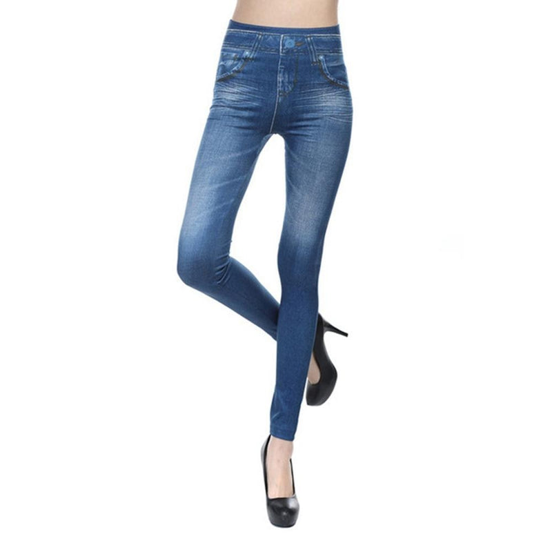 Calça Skinny Elástica Feminina Cintura Alta Controle de Barriga.